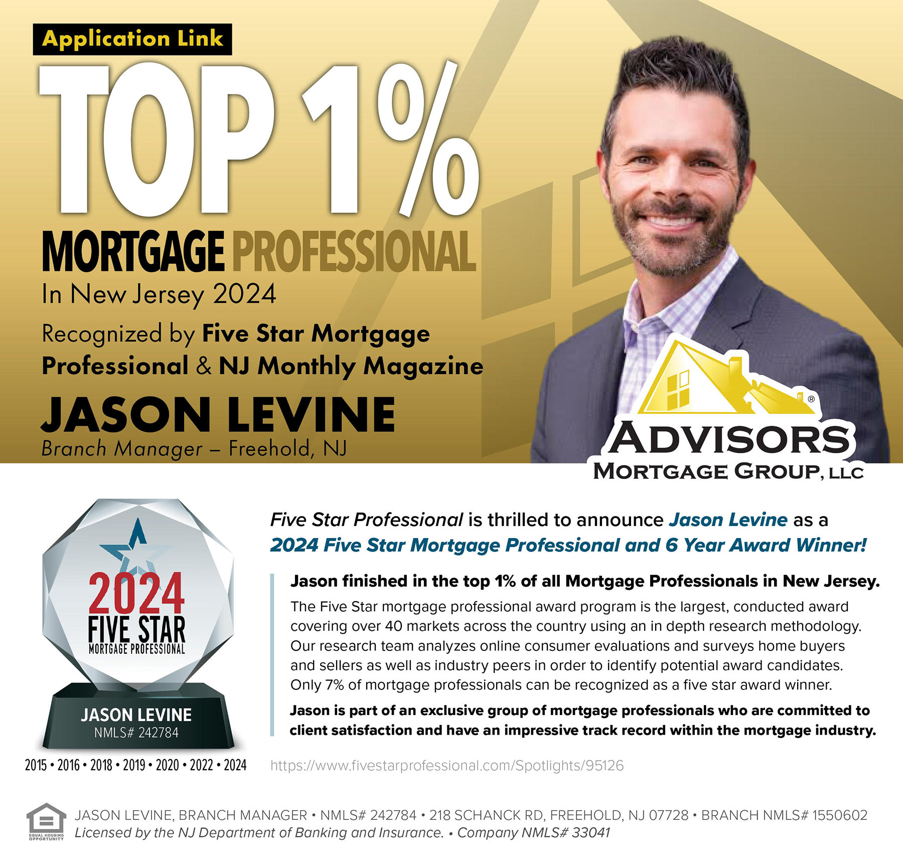 Jason Levine - Advisors Mortgage Group